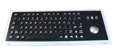 PS2, teclado negro del metal del USB/teclado industrial RS232 del metal para el EPP