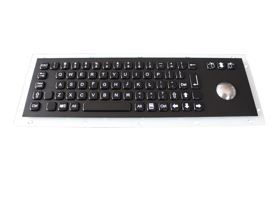 Trackball óptico durable del teclado negro a prueba de vandalismo del metal para el quiosco