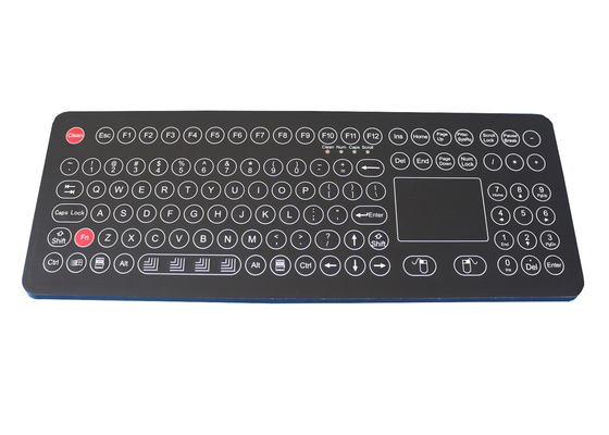 versión de escritorio industrial IP68 del teclado de membrana de 108 llaves lavable