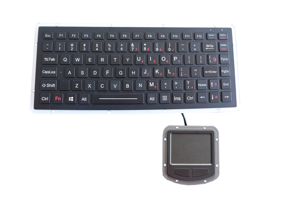 El teclado IP67 PS2 USB del EMC de la aleación de aluminio construyó sólidamente con el panel táctil 400DPI