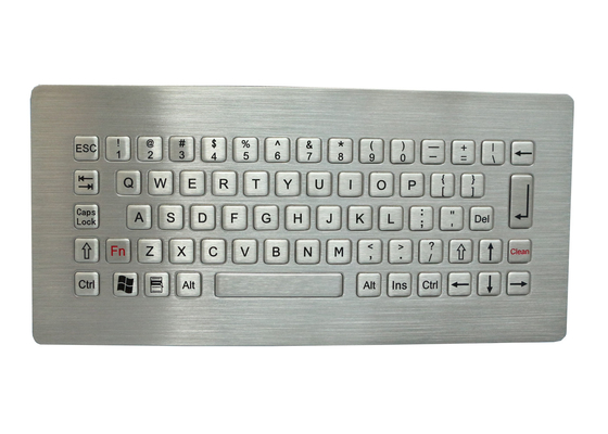 Teclado atado con alambre impermeable de acero inoxidable de las llaves del teclado 68 del panel 304 para al aire libre
