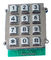 Matriz de punto resistente construida sólidamente del telclado numérico de 12 llaves del vándalo retroiluminado del telclado numérico