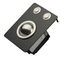 Mini Trackball negro industrial compacto del metal con 2 botones de ratón robustos