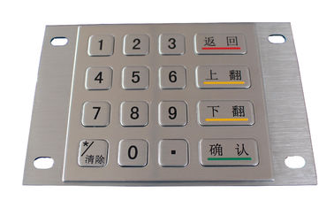 16 telclado numérico del montaje del panel trasero de la prueba del polvo de las llaves IP65 con el puerto USB o PS/2