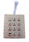 12 telclado numérico al aire libre impermeable dinámico del metal de la matriz de punto de las llaves IP67 para el teléfono industrial