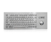 81 teclado de escritorio de la PC inoxidable del metal de la prenda impermeable de las llaves IP65 con el Trackball de 38m m