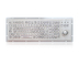 teclado USB industrial de metal retroiluminado con pista óptica de 25 mm para aplicaciones al aire libre