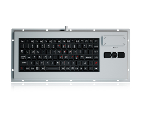 89 teclas teclado militar IP67 Dinámico sellado y duradero teclado de goma de silicona incrustado