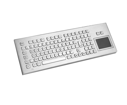 IP65 teclado compacto de escritorio de metal con panel táctil teclado de PC industrial