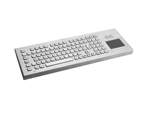IP65 teclado compacto de escritorio de metal con panel táctil teclado de PC industrial