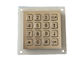 Telclado numérico a prueba de vandalismo del metal de 16 llaves del formato compacto con Dot Matrix