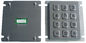 12 telclado numérico largo del acero inoxidable del movimiento de la prueba del polvo de las llaves IP65 con el montaje del panel superior