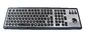 Teclado fácil del teclado/usb del soporte del panel del metal de la limpieza con el Trackball hermético al polvo