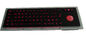 teclado industrial del negro USB del soporte del panel trasero de 69 llaves con el Trackball del contraluz del chamelone
