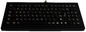 Teclado negro negro de escritorio del metal con el teclado numérico y las llaves del Fn, teclado metálico