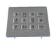 El metal 12 de la matriz de punto IP65 cierra el teclado numérico resistente del teléfono del vándalo para industrial