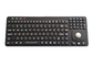 Soporte industrial del panel del teclado del silicón rectangular de las llaves con el Trackball óptico de 25m m