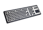 IP65 dinámico cepilló el teclado construido sólidamente de acero con el panel táctil