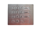 El teclado numérico rugoso IP67 de 16 llaves impermeabiliza el telclado numérico industrial de acero inoxidable del metal