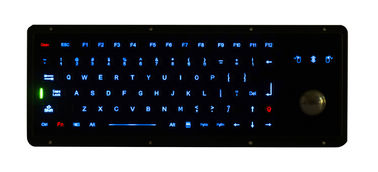 Teclado negro marino a prueba de agua dinámico del metal IP67 con la bola de pista